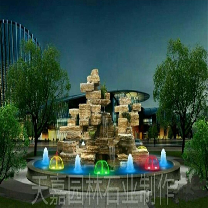 嵊泗水幕墙喷泉设计
